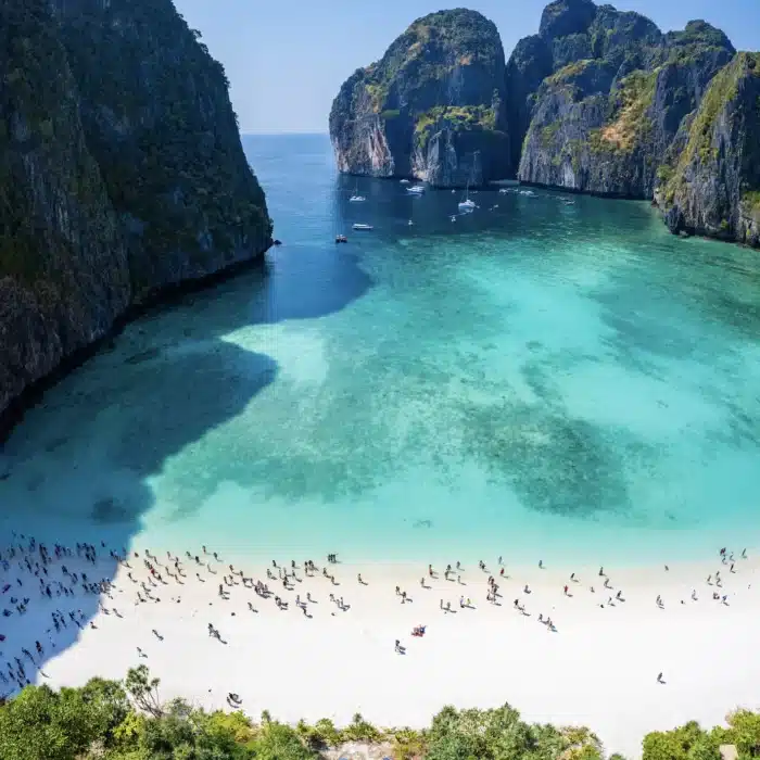 The famous Maya Bay in Thailand.